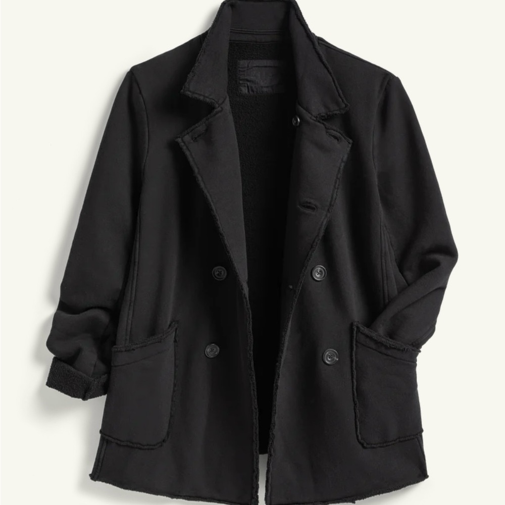 Frank & Eileen Belfast Jacket/ Triple fleece/ Black~XS~NWOT Excellent!